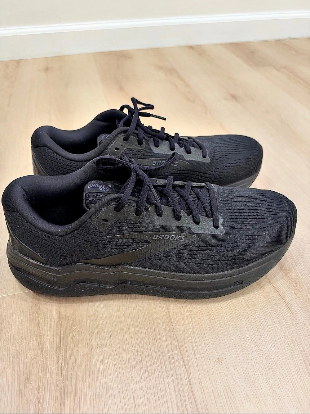 Brooks Ghost 2 Max Men's Black Athletic Shoes US 13 D